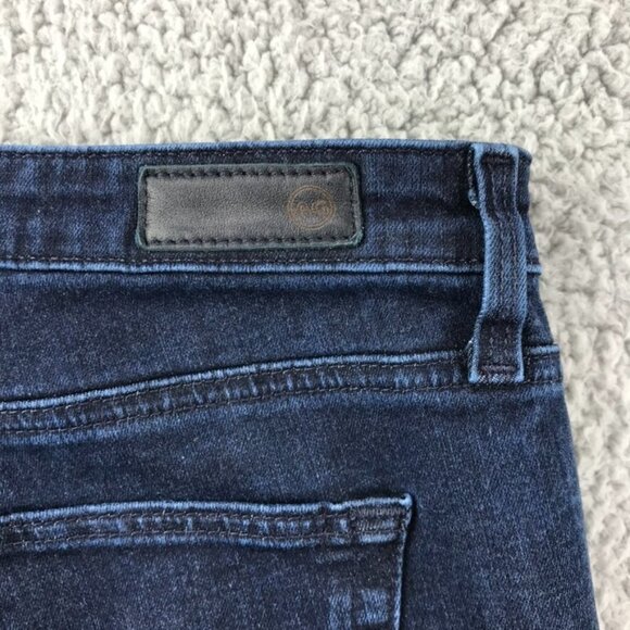 AG Womens Size 29 Contour 360 Dark Wash Legging Super Skinny Raw Hem Ankle Jeans - Picture 4 of 16